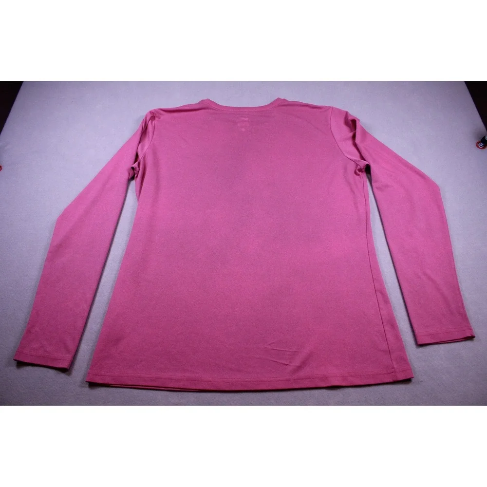 Nike Dri-FIT Long Sleeve Shirt Womens XL Pink Athletic Running Training Top